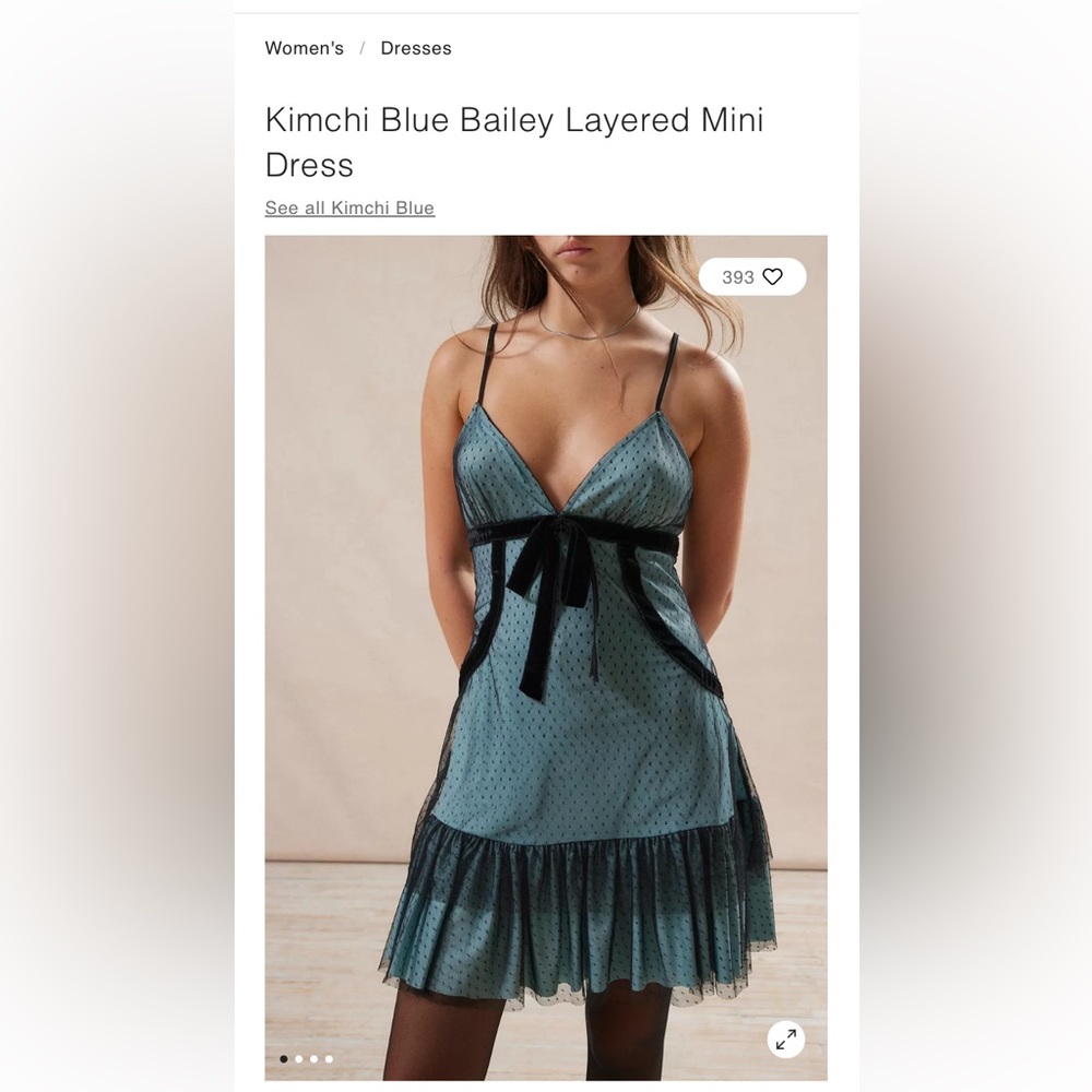Urban Outfitters Kimchi Blue Bailey Layered Mini Dress
